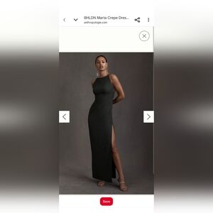 BHLDN Strapless Chocolate Dress